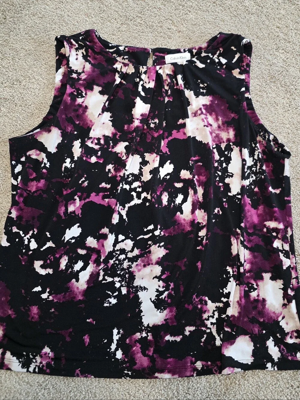Calvin Klein Abstract Print Cami – Size 1X - Picture 2 of 9